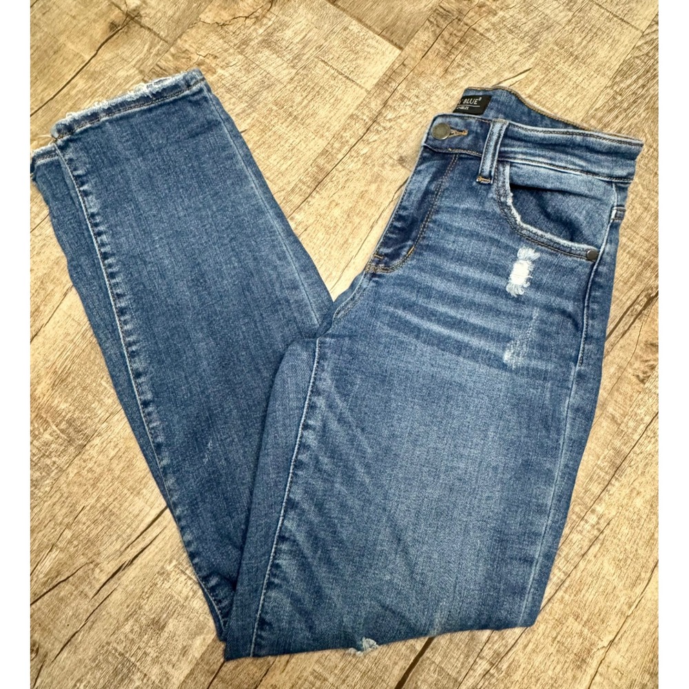 Judy Blue‎ Slim Fit Distressed Medium Wash Jeans Womens 3/26
